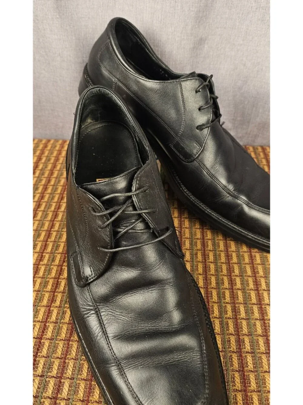 Cole Haan Black Leather Oxford Dress Shoes Mens Size 10 Classic Formal Lace-Up